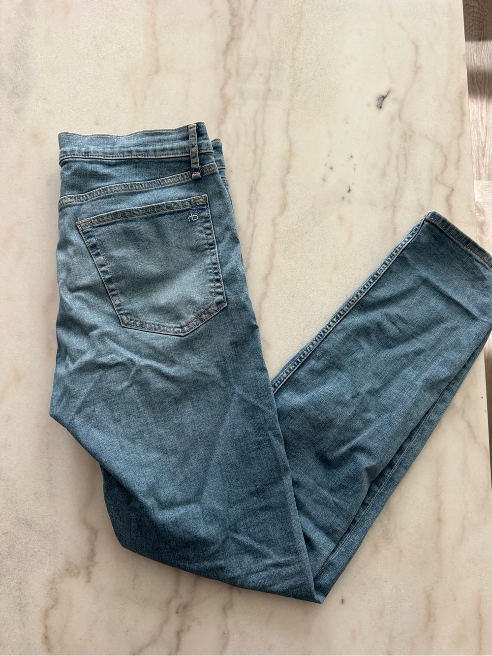 rag & bone Light Wash Denim Jeans - Blue - Picture 3 of 3